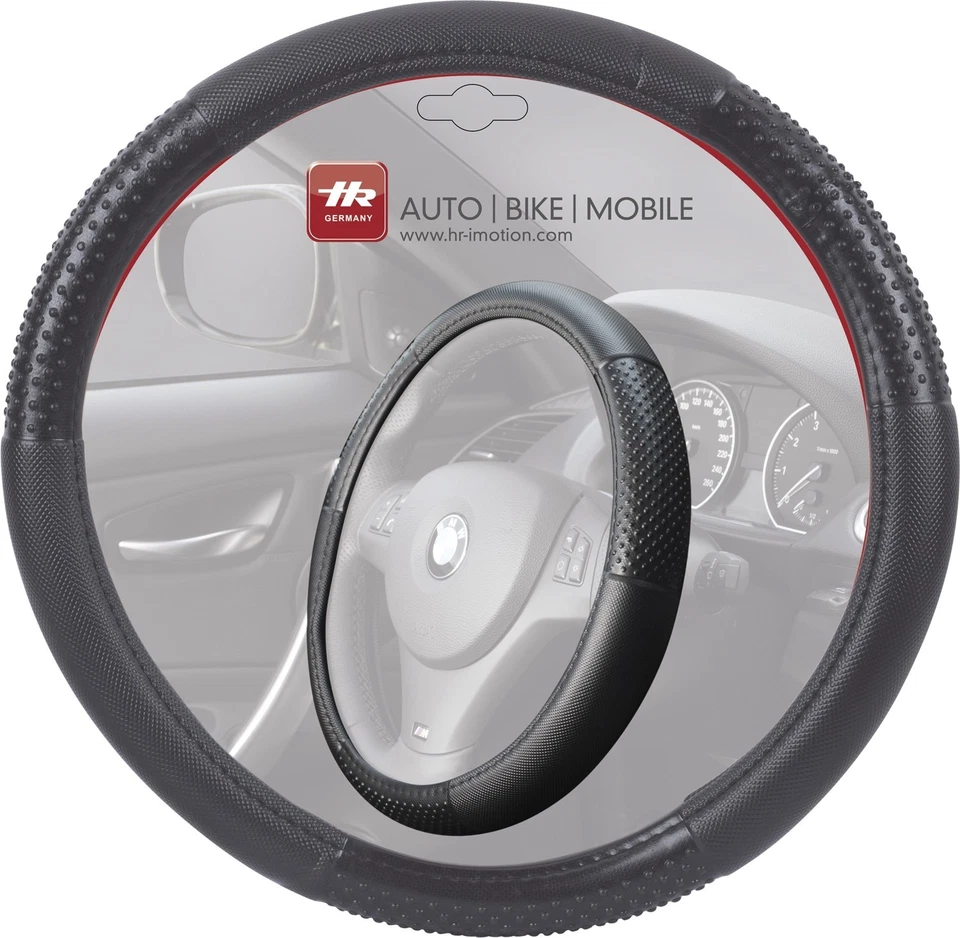 Richter Auto KFZ Lenkradbezug super Black Softgrip Hr-imotion 10810001