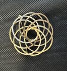 Vintage Pell Brooch. Gold Tone Atomic Brooches. Mid Century Atomic Brooch