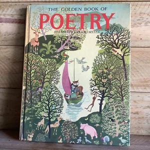 THE GOLDEN BOOK of POETRY - HARDCOVER BOOK - Picture 1 of 8