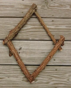 Palo de rama de espina de madera de rosa marco natural entrepierna en ángulo artesanías 5/8 ~ 1 1/8" D 12" L - Imagen 1 de 5