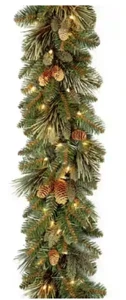 National Tree Company 9 Fuß Pre-Lit Carolina Kiefer Künstliche Weihnachtsgirlande - Bild 1 von 4