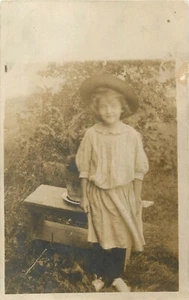 Vintage Postcard RPPC Little Girl - Picture 1 of 2