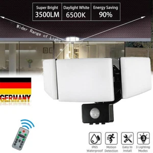 LED Leuchte Strahler Doppel Fluter Wandleuchte mit Bewegungsmelder Außen Lampe - Bild 1 von 16