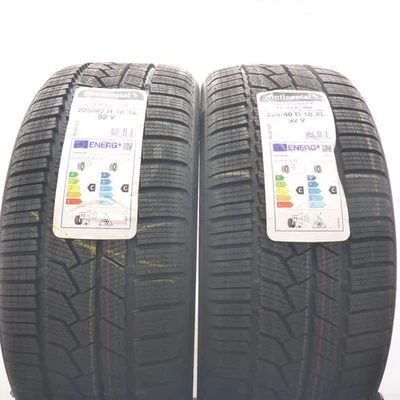 225 40 18 2x CONTINENTAL 225/40 R18 92V XL TS860S RunFlat Winterreifen 2022 VOLL - Bild 1 von 4