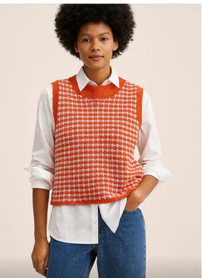 Chaleco Zara Crochet Mujer Mediano Nuevo Foto 1 de 4