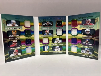 2025 LEAF GLORY OF GAME 12 PLAYER (YOUNG, RICE, IRVIN) GAME WORN JERSEY BOOK 2/9 - Image 1 of 4