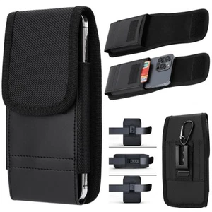 Cell Phone Holster Belt Clip Pouch Rugged Card Holder Nylon Wallet Case Cover UK - Picture 1 of 14
