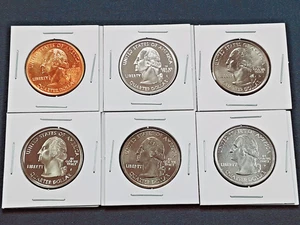 2005 Minnesota State Quarters Set! 6 Different coins! 1 90% silver!!   L73 - Picture 1 of 3