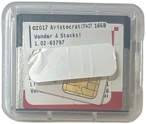 Aristocrat CFast 3ME 16GB Card Wonder 4 Stacks 2017 Casino Software Chip - Picture 1 of 4