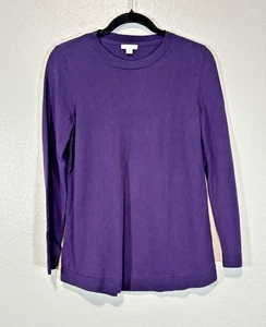 J.Jill Damen leichter lila Pullover Medium Petite Langarm weicher Strick - Bild 1 von 7