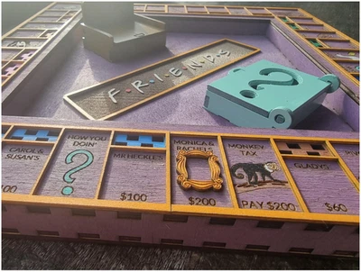 Deluxe, 6 player FRIENDS Monopoly Game with Turntable, Bank and Money Organisers - Image 1 of 4