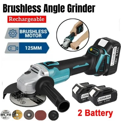 Cordless 4-1/2 Power Angle Grinder for Makita 18V Max Battery Brushless 9000 RPM - Image 1 of 4