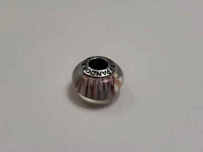 Pandora ALE 925 Siberian Tiger Murano Charm - Image 1 of 4