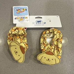 Build-A-Bear Workshop Sanrio Hello Kitty Pompompurin Sleeper Slippers NEW - Picture 1 of 6