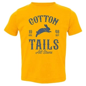 Vintage Easter Day Bunny Rabbit Cotton Tails Funny Toddler T-Shirt - Picture 1 of 11