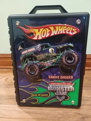 Estuche para excavadora de tumbas Monster Jam 20053 Hot Wheels + 12 camiones Foto 1 de 4