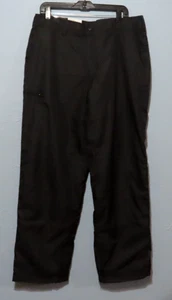 Zeroxposur Men's Large Snow Pants Black Fleece Lining Relaxed Fit NWT - Picture 1 of 10