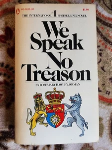 Rosemary Hawley Jarman WE SPEAK NO TREASON 1971 First Popular Library Edition - Picture 1 of 4