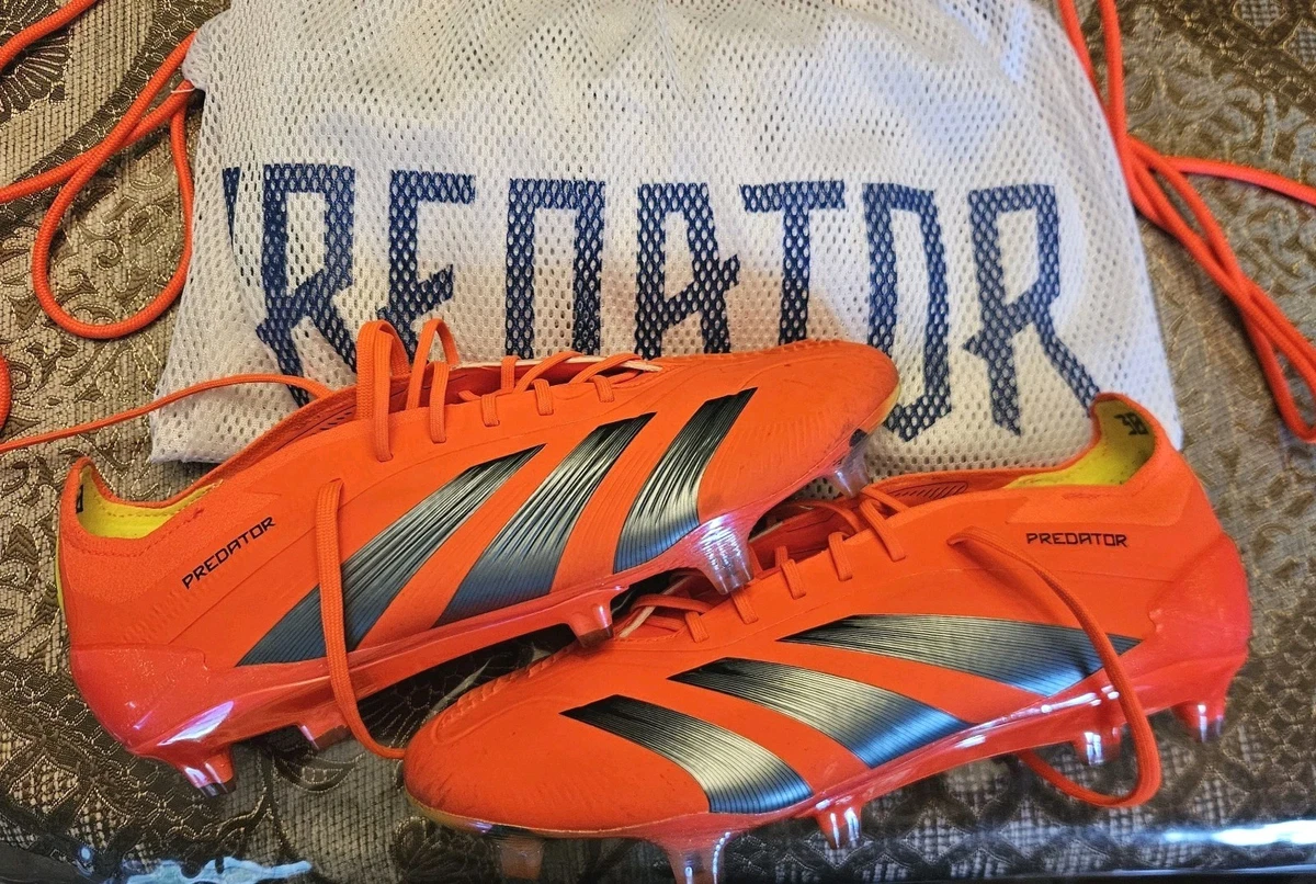 ADIDAS PREDATOR ELITE FG ORANGE/SILVER MENS US SZ 7.0 | eBay