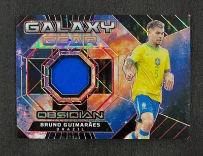 Bruno Guimaraes 2024-25 Panini Obsidian Galaxy Gear Patch Red Pulsar 34/49 - Image 1 of 2