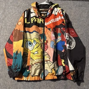 Members Only Nickelodeon Sponge Bob Square Pants Jacket Mens XL Hooded Full Zip - Picture 1 of 11