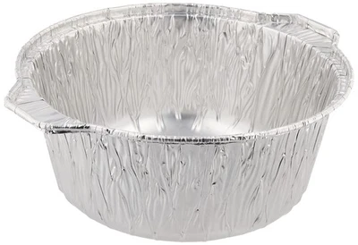 Aluminum foil round pot deep 20cm 2.4L 3 pieces ramen udon single pot HB-5739 - Image 1 of 2