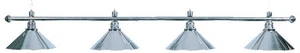 Billardleuchte Billardlampe Lampe Leuchte ELEGANCE 4 - flammig silber Ø 35cm - Bild 1 von 5