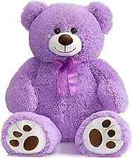  Teddy Bear Stuffed Animal Plush Giant Teddy Bears with Footprints Big Purple