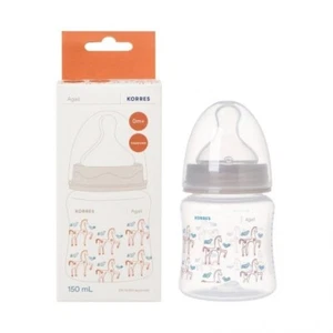 KORRES Flasche zum Füttern mit Silikonsauger für langsamen Fluss 150 ml - Bild 1 von 2