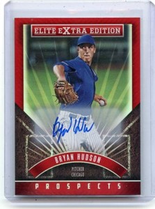 2015 ELITE EXTRA EDITION #83 BRYAN HUDSON AUTOGRAPH RC, CHICAGO CUBS, 042018