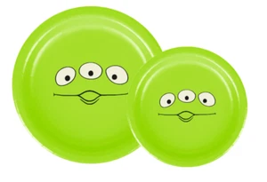 Alien Character Paper Plates, Green, 7-inch and 9-inch Sizes, Party Supplies - Picture 1 of 4