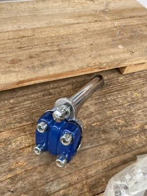 Mid School 1990 BMX Blue Pop Top BMX Stem-21.1mm Quill—Fit Some Schwinns - Image 1 of 4