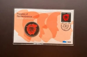 Australia 2023 Poppies of Remembrance Service & Sacrifice Medallion Cover PNC - Picture 1 of 6