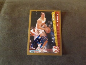 1992-93 Fleer Adam Keefe Autographed Card