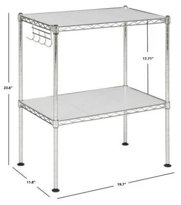 Safavieh LUCIEN 2 TIER MICROWAVE RACK, Reduced Price 2172748417 HAC1025A - Image 1 of 4