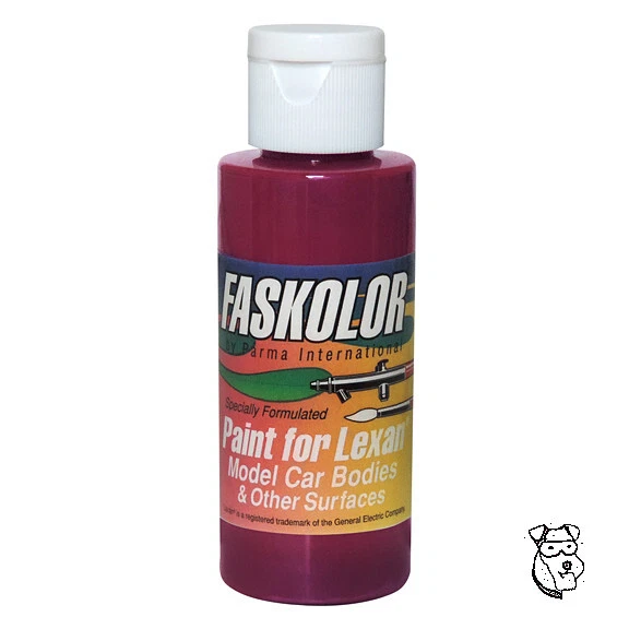 FASKOLOR #40153 PEARLESCENT CANDY RED Airbrush Paint RC Body Car Truck - PARMA - Image 1 of 1