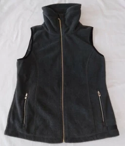 Calvin Klein anthrazitgrau Vliesweste Cowl Hals Reißverschluss Tasche schnell trocknend Größe M - Bild 1 von 9