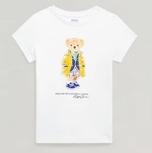 Polo Ralph Lauren White Polo Bear Cotton Jersey Tee Size 5 NWT Free Shipping - Picture 1 of 6
