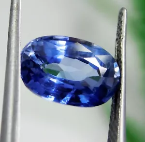 Zaffiro Blu Naturale 4,50 Ct Taglio Ovale 11,4x7,2x4,7 Mm. Gemme Sri Lanka non riscaldate - Foto 1 di 7