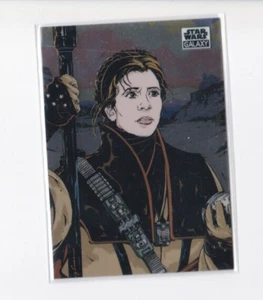 TOPPS CHROME STAR WARS GALAXY "THE HOPEFUL PRINCESS" CARD-SHIPS FREE - Picture 1 of 22