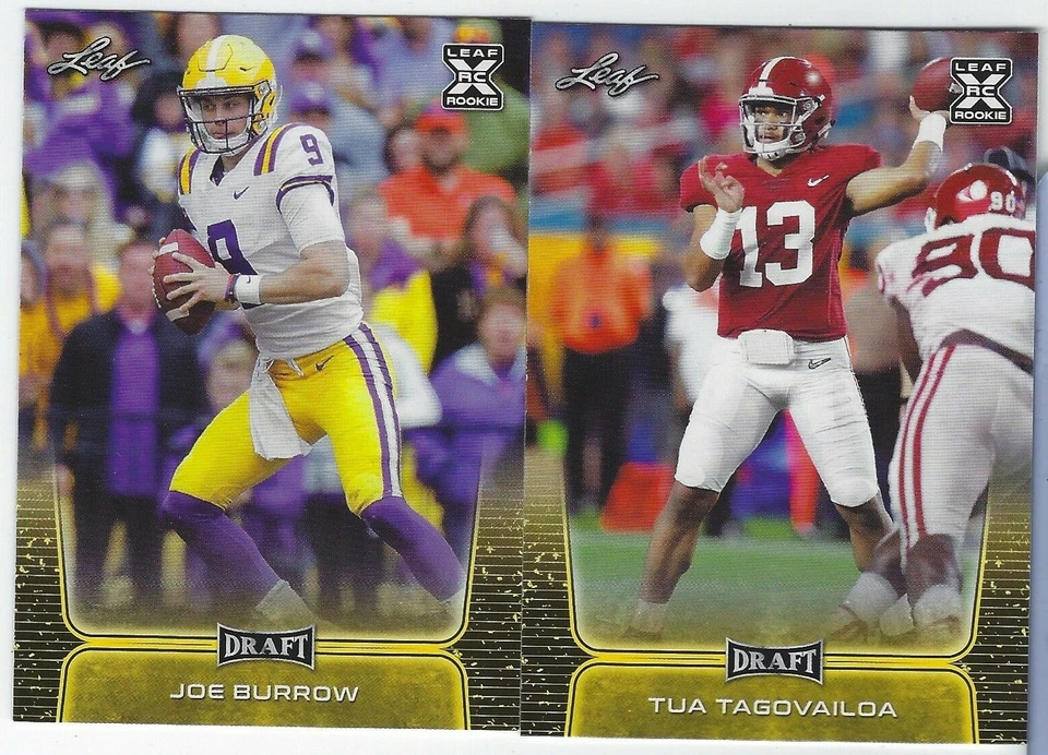 2020 Leaf Draft Football GOLDS 1-100 TD Kings Flashback - You Choose Pick - Image 1 of 1