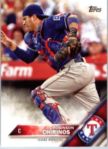 2016 Topps #464 Robinson Chirinos Texas Rangers - Picture 1 of 2