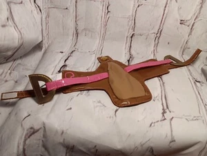 Estribos de silla de montar Build A Bear Workshop BaBW rosa para caballos - Imagen 1 de 5