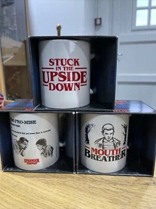 Stranger Things Stuck In The Upside Down Promise Coffee Tea Mug BUNDLE x 3 - Picture 1 of 5