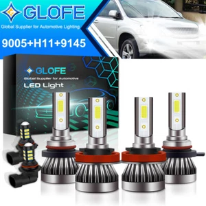 6X For Lexus RX330 2004-2006 RX350 2007-2009 9005 H11 LED Headlight + Fog Bulbs - Picture 1 of 8