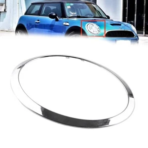 Chrome Silver Right Headlight Bright Frame Cover Decorative Ring For MINI Cooper - Picture 1 of 5