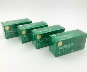 4 X 3 BALLERINA TEA Herbal Slim EXTRA STRENGTH Weight Loss 72 Tea Bags - Picture 1 of 5