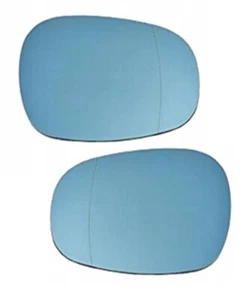 LEFT+RIGHT MIRROR GLASS SET WITH BACK FRAME FITS FOR BMW LCI 1 SERIES, 3 SERIES - Picture 1 of 8