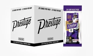 2024 Panini Prestige Football 12 Pack Fat Pack Box Factory Sealed Box New - Picture 1 of 3