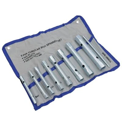 AB TOOLS Metric Box Spanner Wrench Bar Tube Tubular 8pc Spark Plug Set TE069
